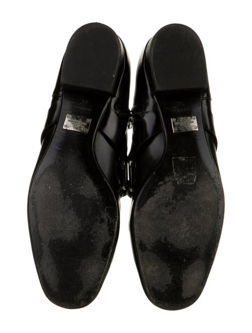 Michael Kors Collection Leather Chain-Link Accents Boots