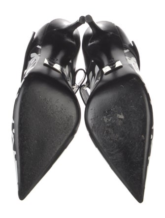 Michael Kors Collection Leather Printed Pumps