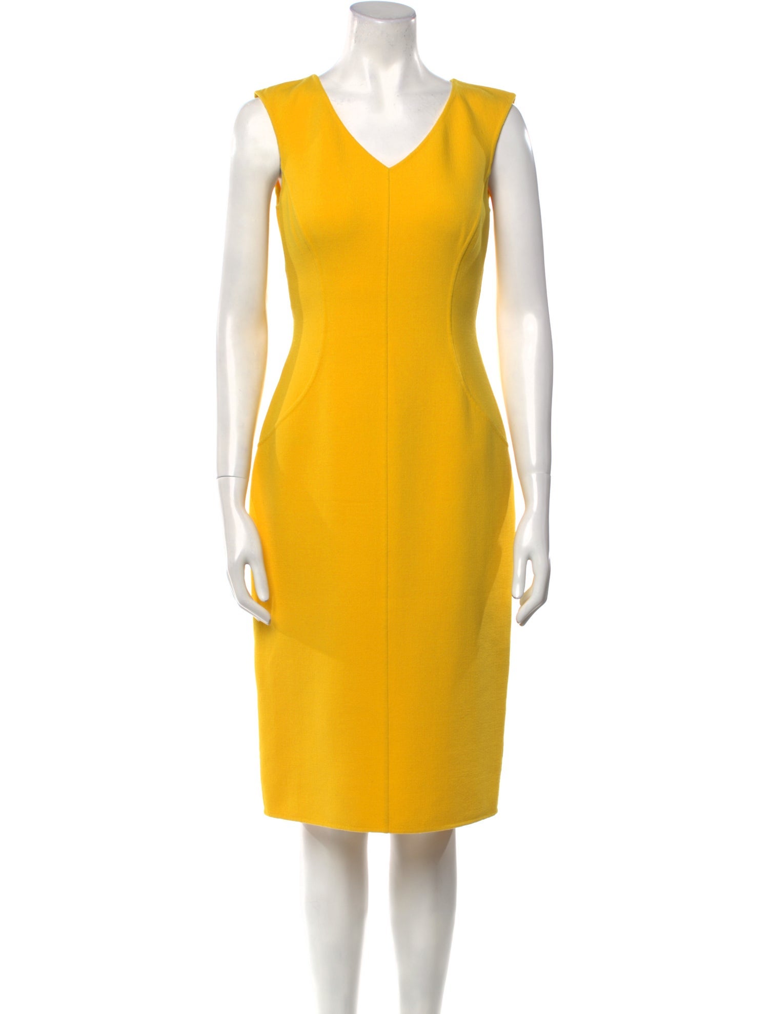 Michael Kors Collection Virgin Wool Knee-Length Dress