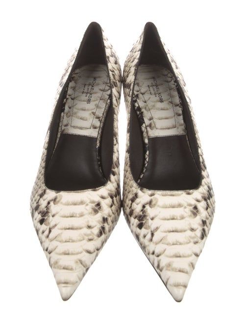Michael Kors Collection Snakeskin Animal Print Pumps