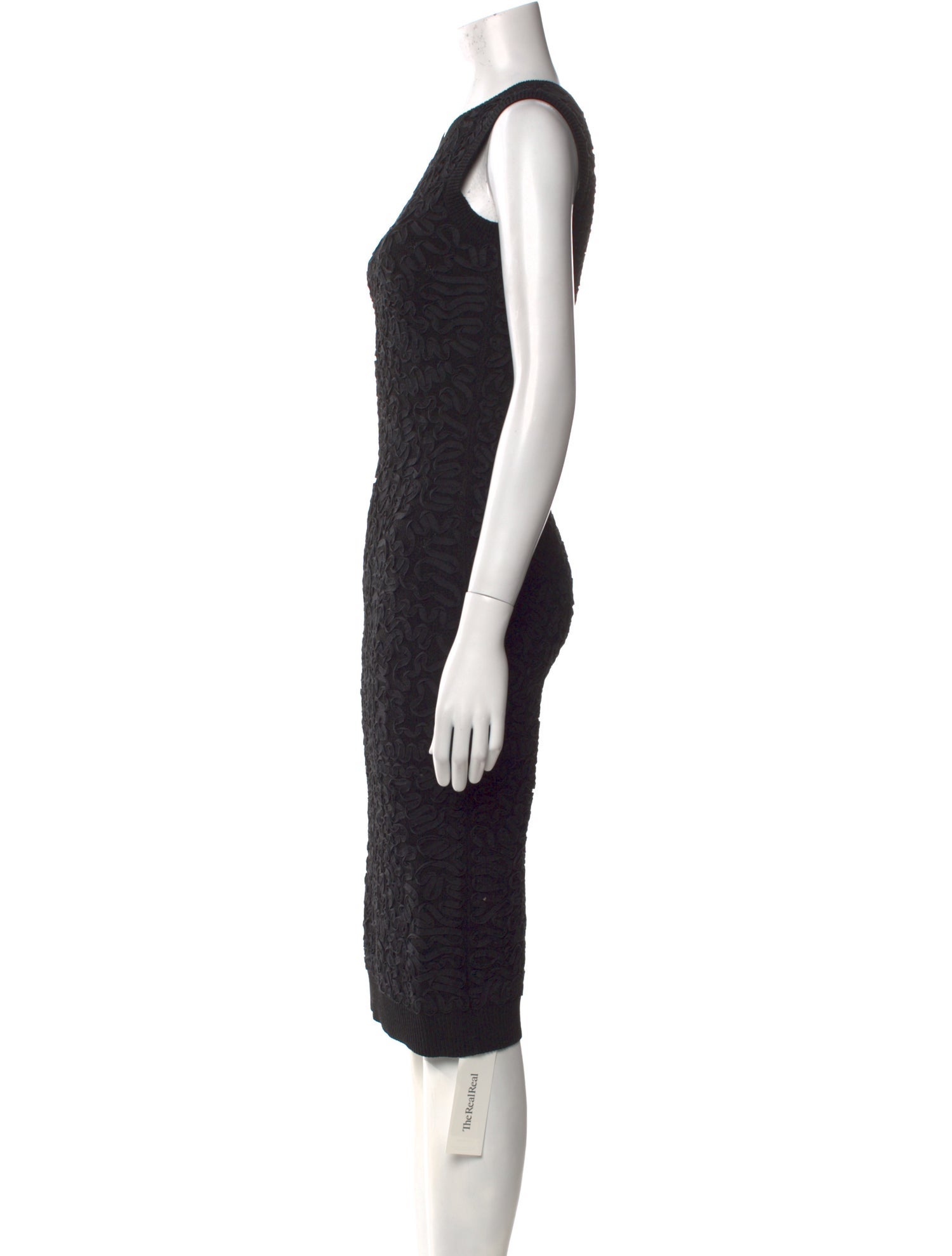 Michael Kors Collection Lace Pattern Midi Length Dress