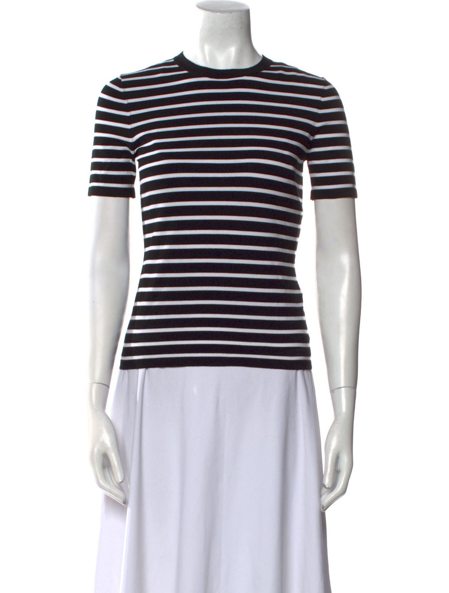 Michael Kors Collection Striped Crew Neck T-Shirt