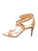 Michael Kors Collection Leather T-Strap Sandals