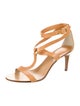 Michael Kors Collection Leather T-Strap Sandals
