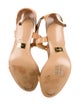 Michael Kors Collection Leather T-Strap Sandals