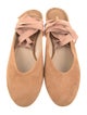 Michael Kors Collection Suede Grosgrain Trim Slingback Flats