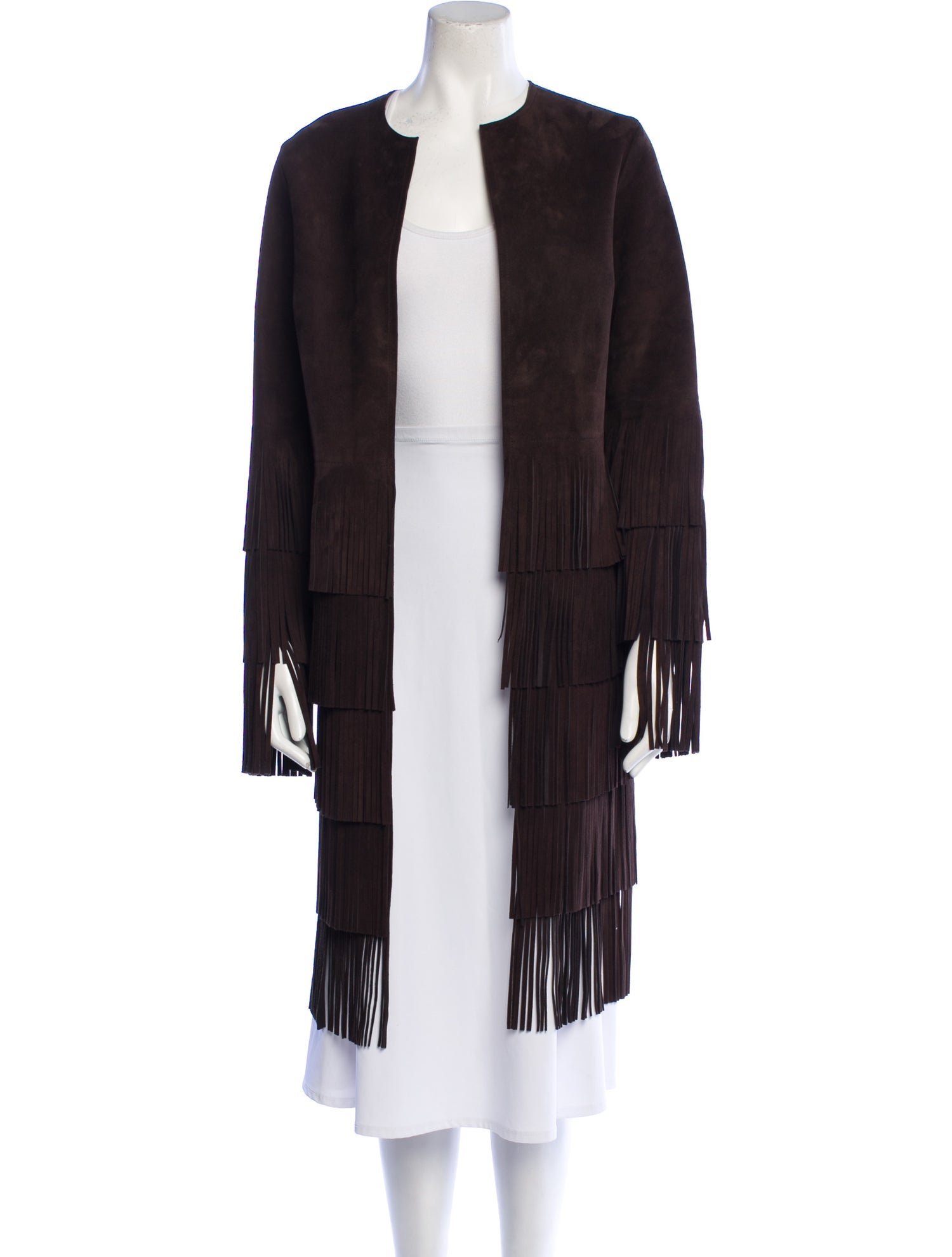 Michael Kors Collection Leather Coat