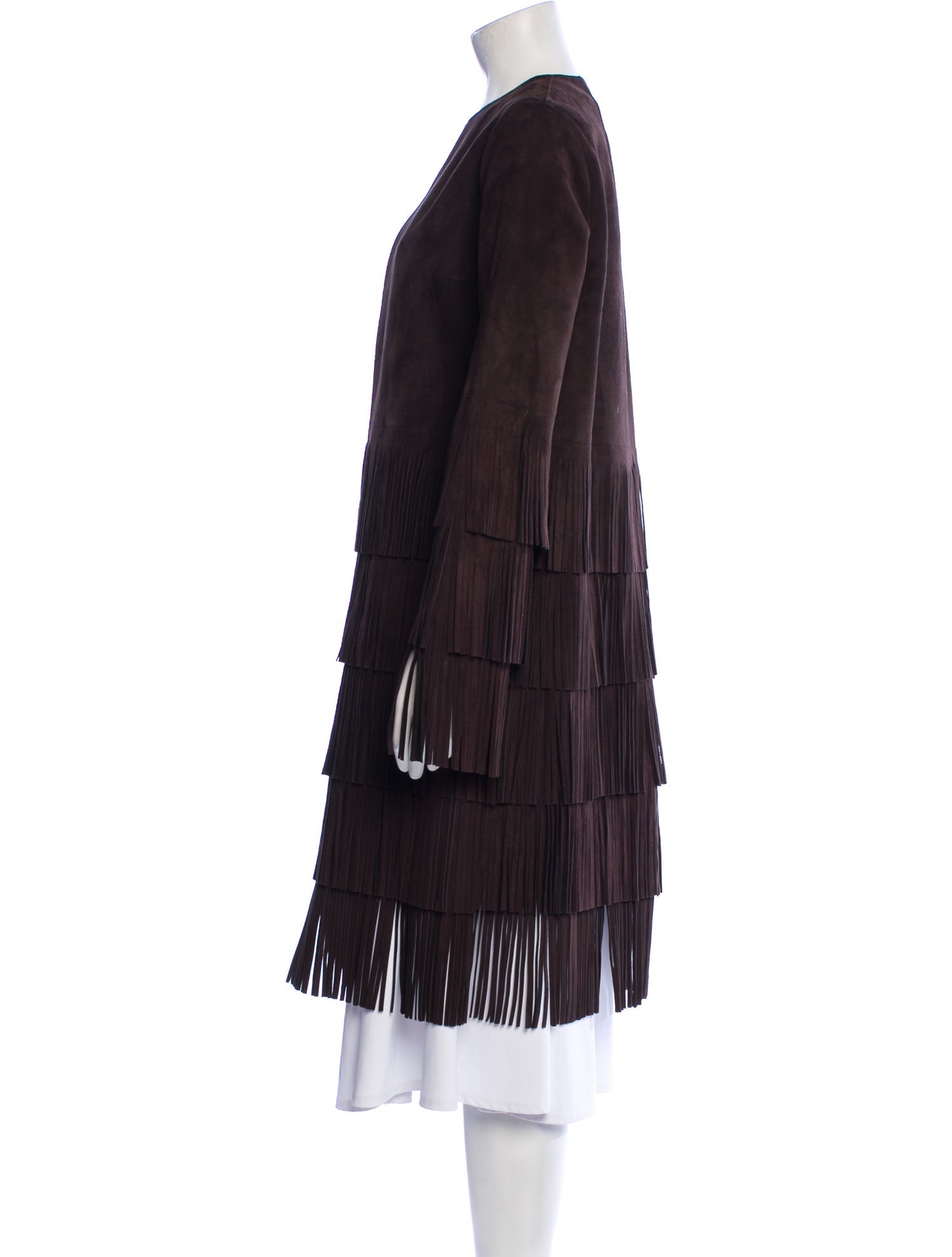 Michael Kors Collection Leather Coat