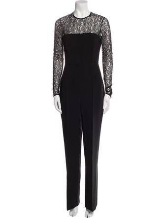Michael Kors Collection Virgin Wool Crew Neck Jumpsuit
