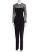 Michael Kors Collection Virgin Wool Crew Neck Jumpsuit