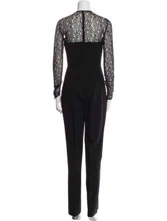 Michael Kors Collection Virgin Wool Crew Neck Jumpsuit