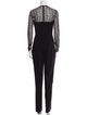 Michael Kors Collection Virgin Wool Crew Neck Jumpsuit
