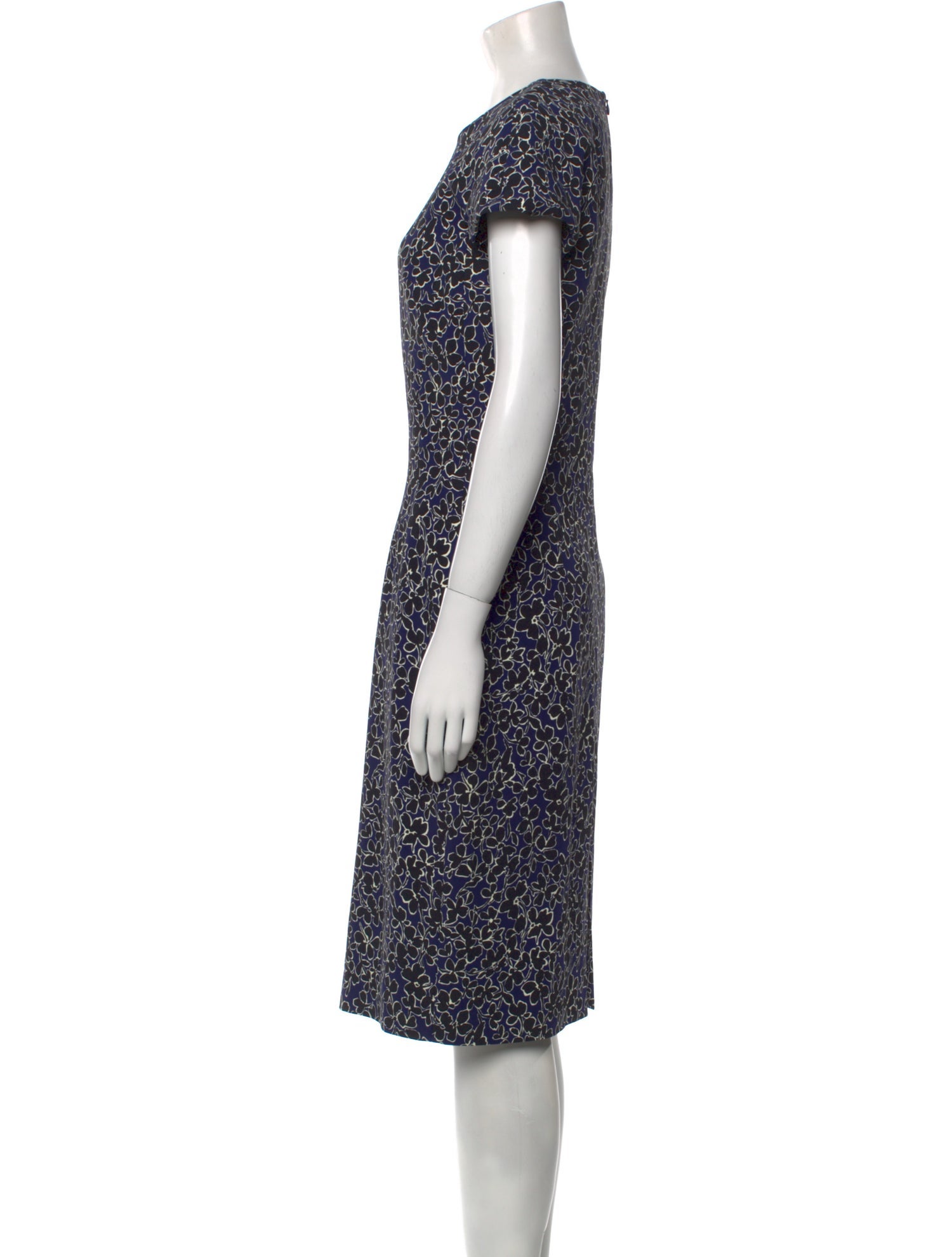 Michael Kors Collection Printed Midi Length Dress