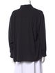 Michael Kors Collection Silk Long Sleeve Button-Up Top