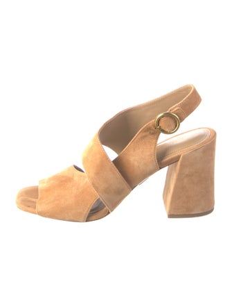 Michael Kors Collection Suede Slingback Sandals