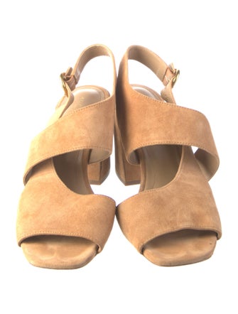 Michael Kors Collection Suede Slingback Sandals