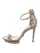 Michael Kors Collection Python Animal Print Sandals