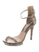 Michael Kors Collection Python Animal Print Sandals