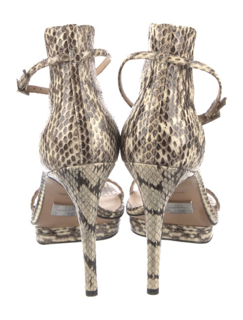Michael Kors Collection Python Animal Print Sandals