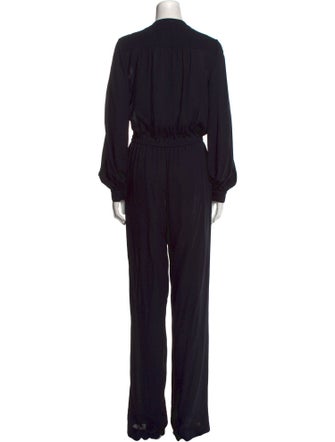 Michael Kors Collection Silk Mock Neck Jumpsuit