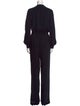 Michael Kors Collection Silk Mock Neck Jumpsuit