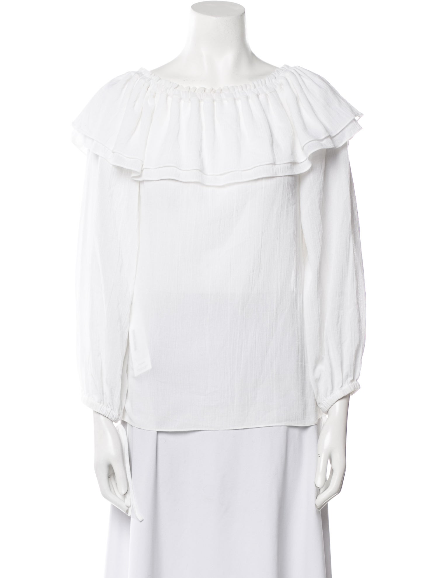 Michael Kors Collection Cowl Neck Three-Quarter Sleeve Blouse