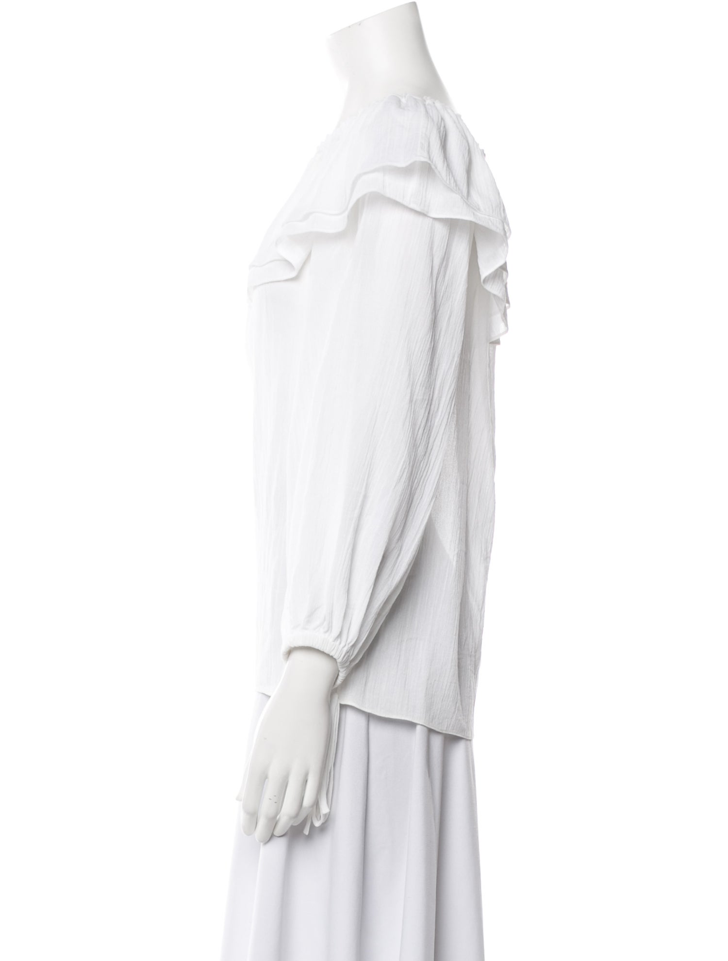 Michael Kors Collection Cowl Neck Three-Quarter Sleeve Blouse