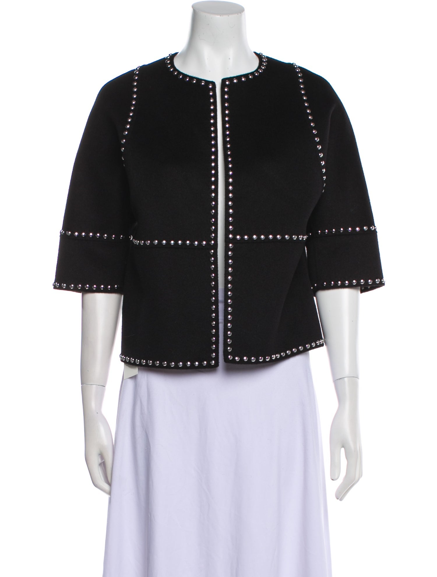 Michael Kors Collection Virgin Wool Patterned Jacket