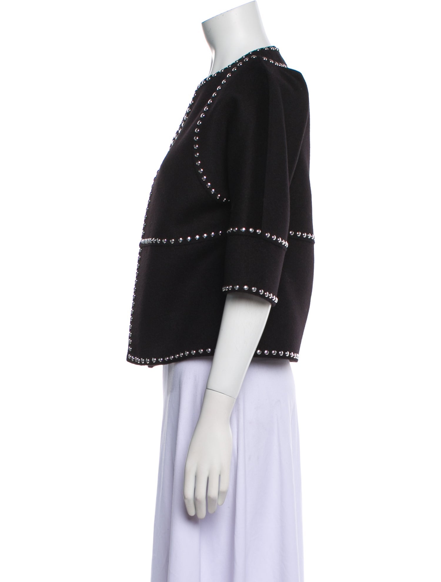 Michael Kors Collection Virgin Wool Patterned Jacket