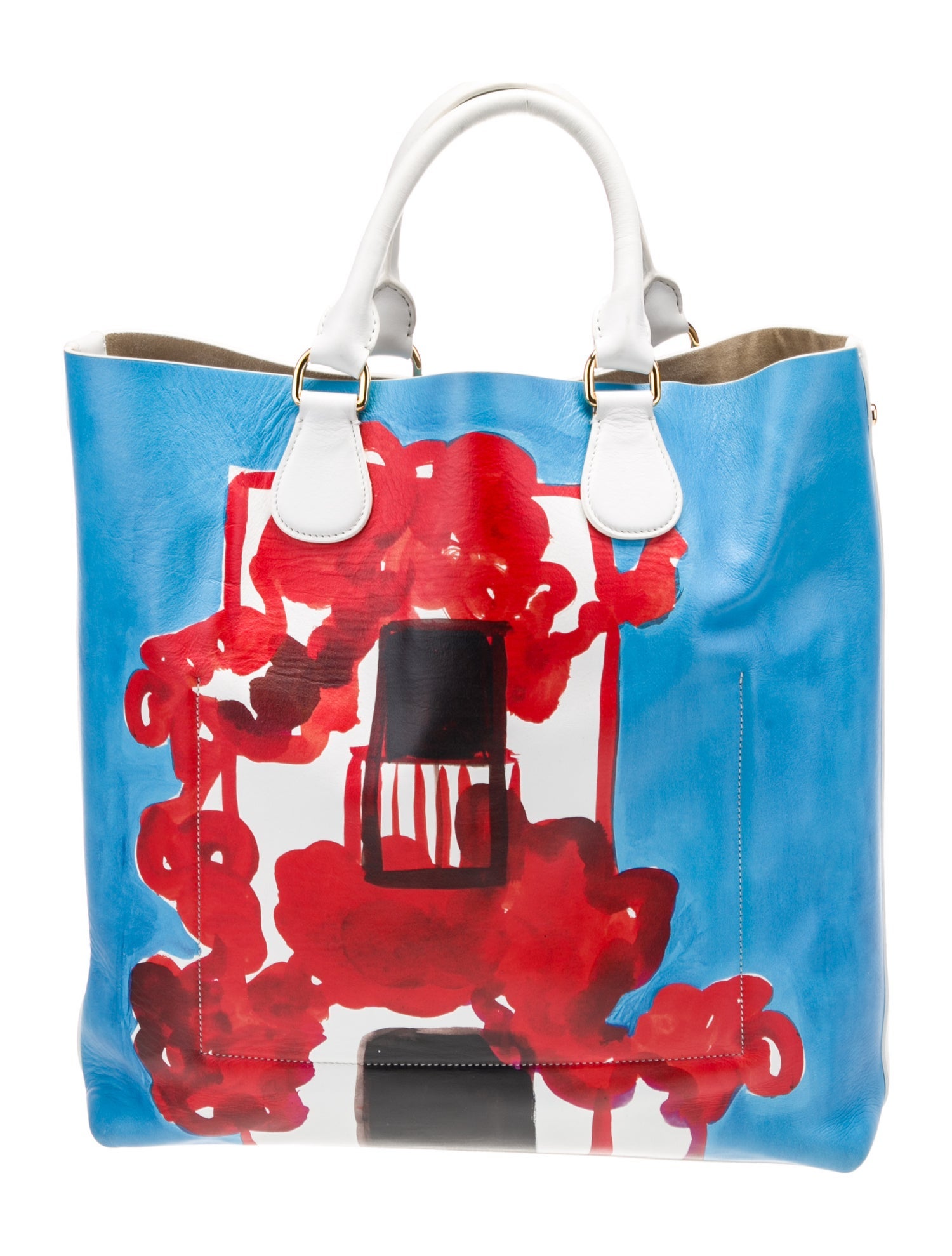 Michael Kors Collection Leather Top Handle Bag