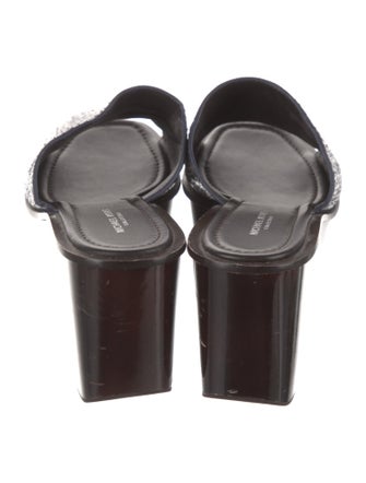 Michael Kors Collection Snakeskin Slides