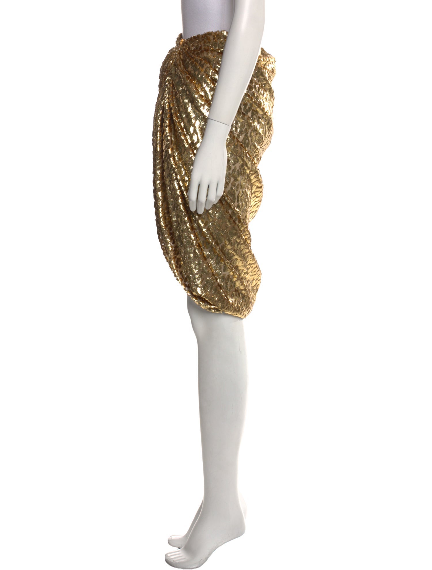 Michael Kors Collection Printed Midi Length Skirt