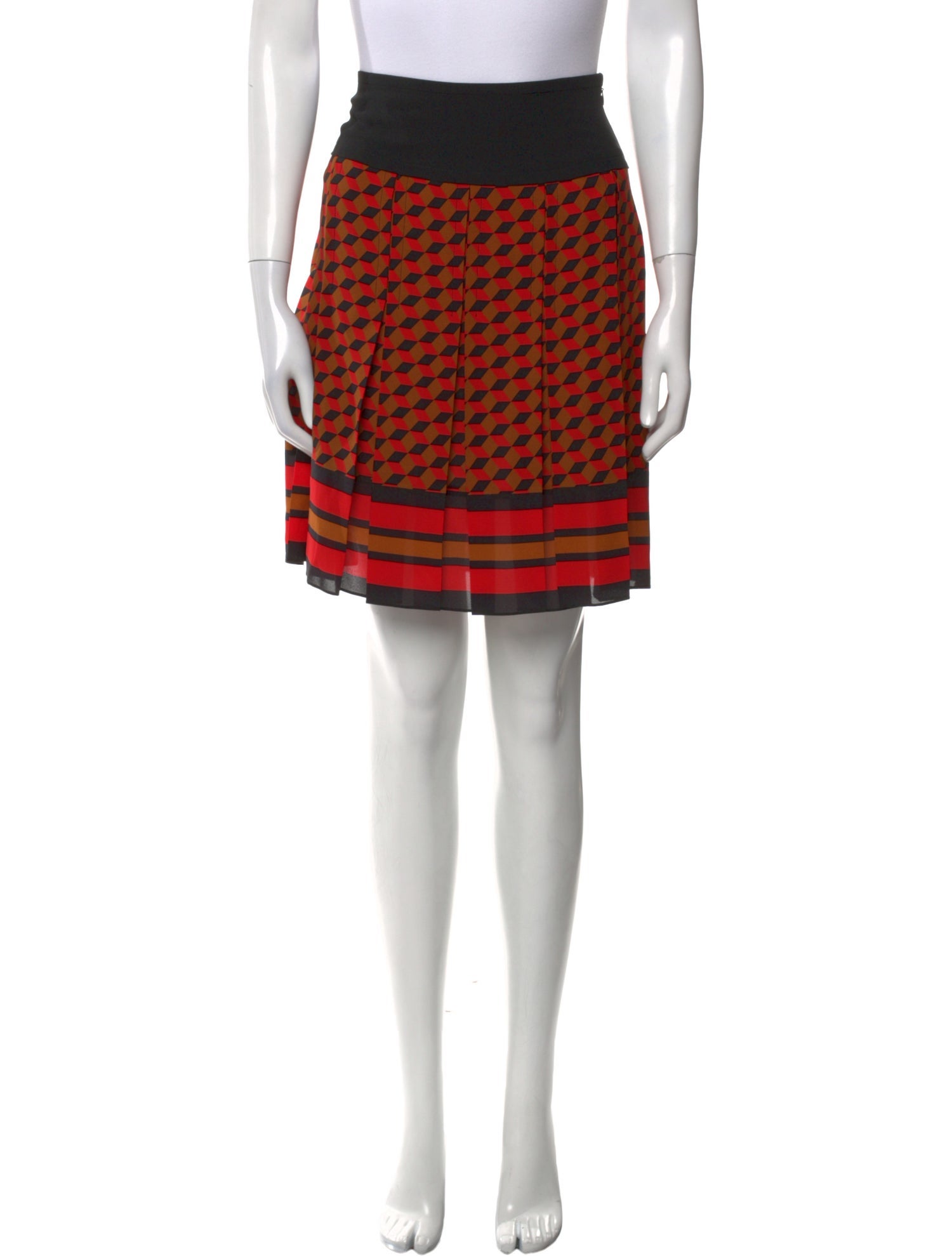 Michael Kors Collection Silk Knee-Length Skirt