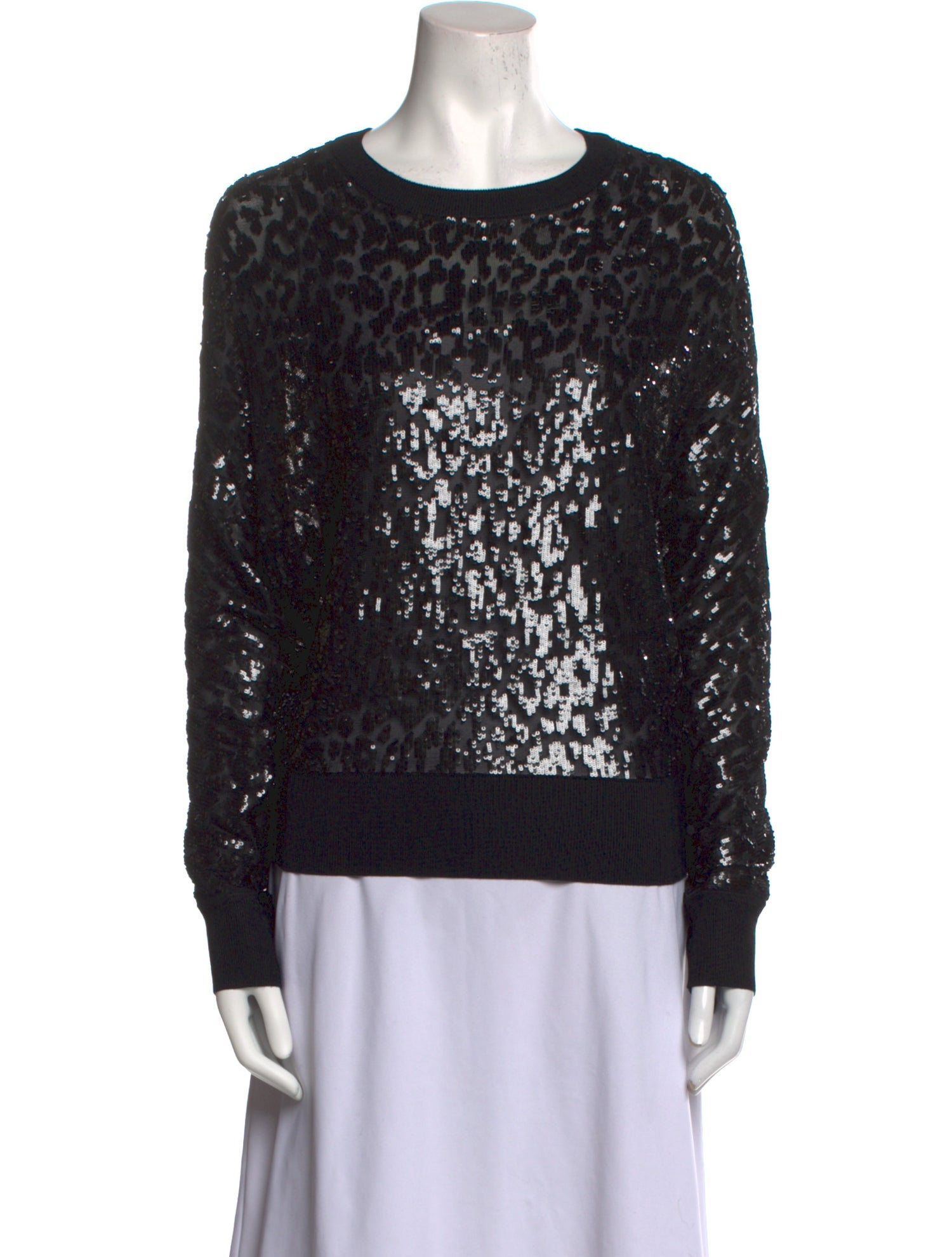 Michael Kors Collection Crew Neck Long Sleeve Sweatshirt