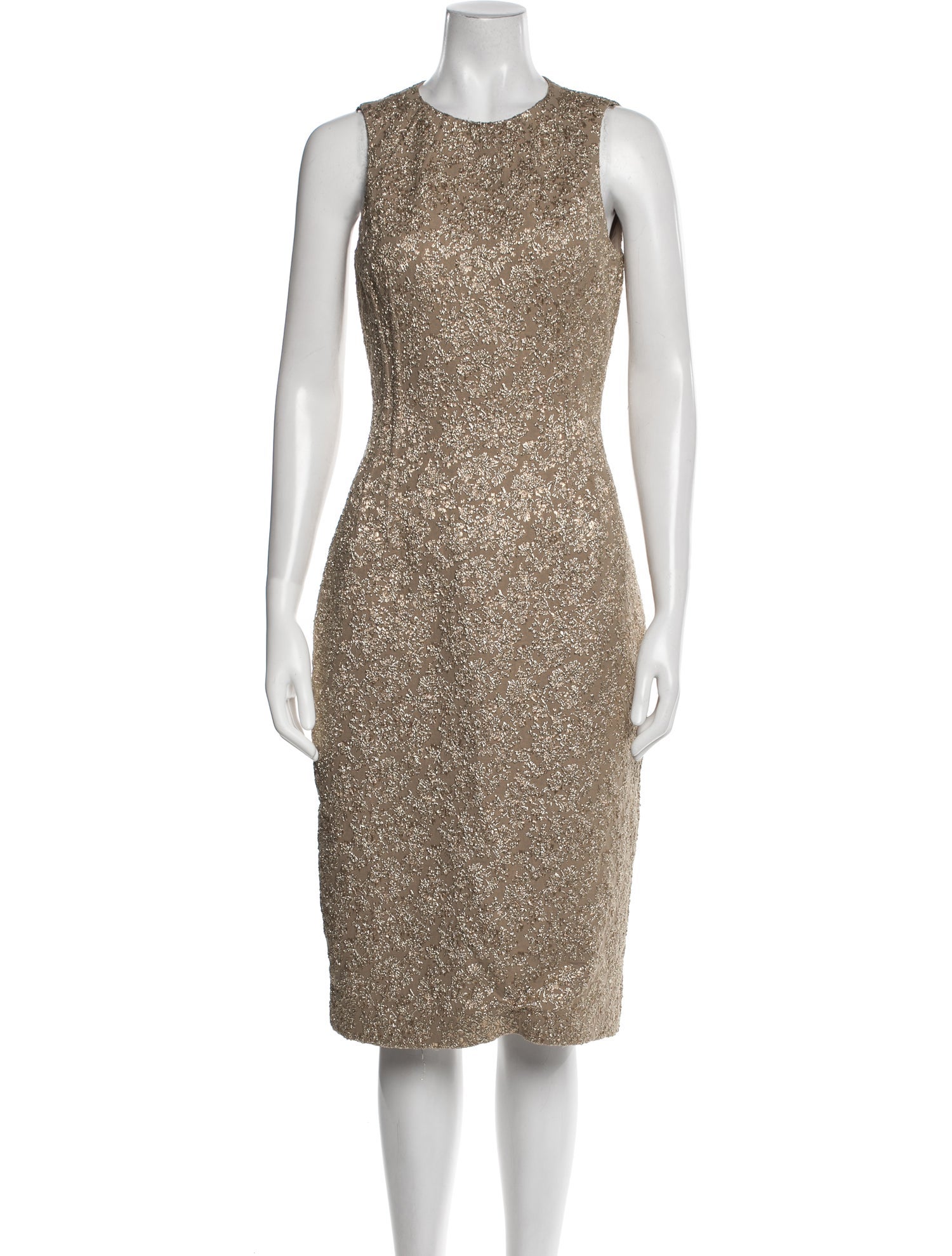 Michael Kors Collection Crew Neck Midi Length Dress w/ Tags