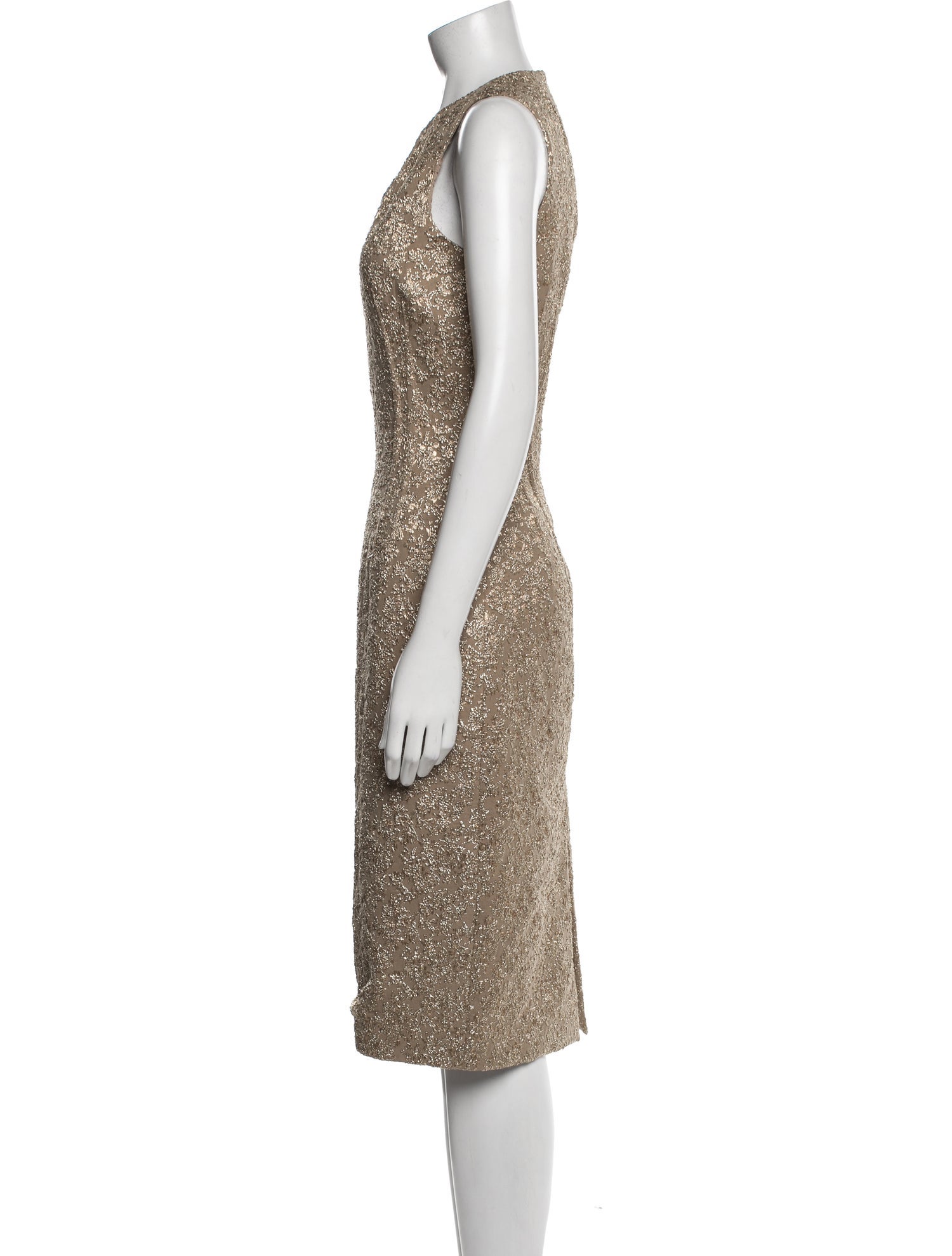 Michael Kors Collection Crew Neck Midi Length Dress w/ Tags