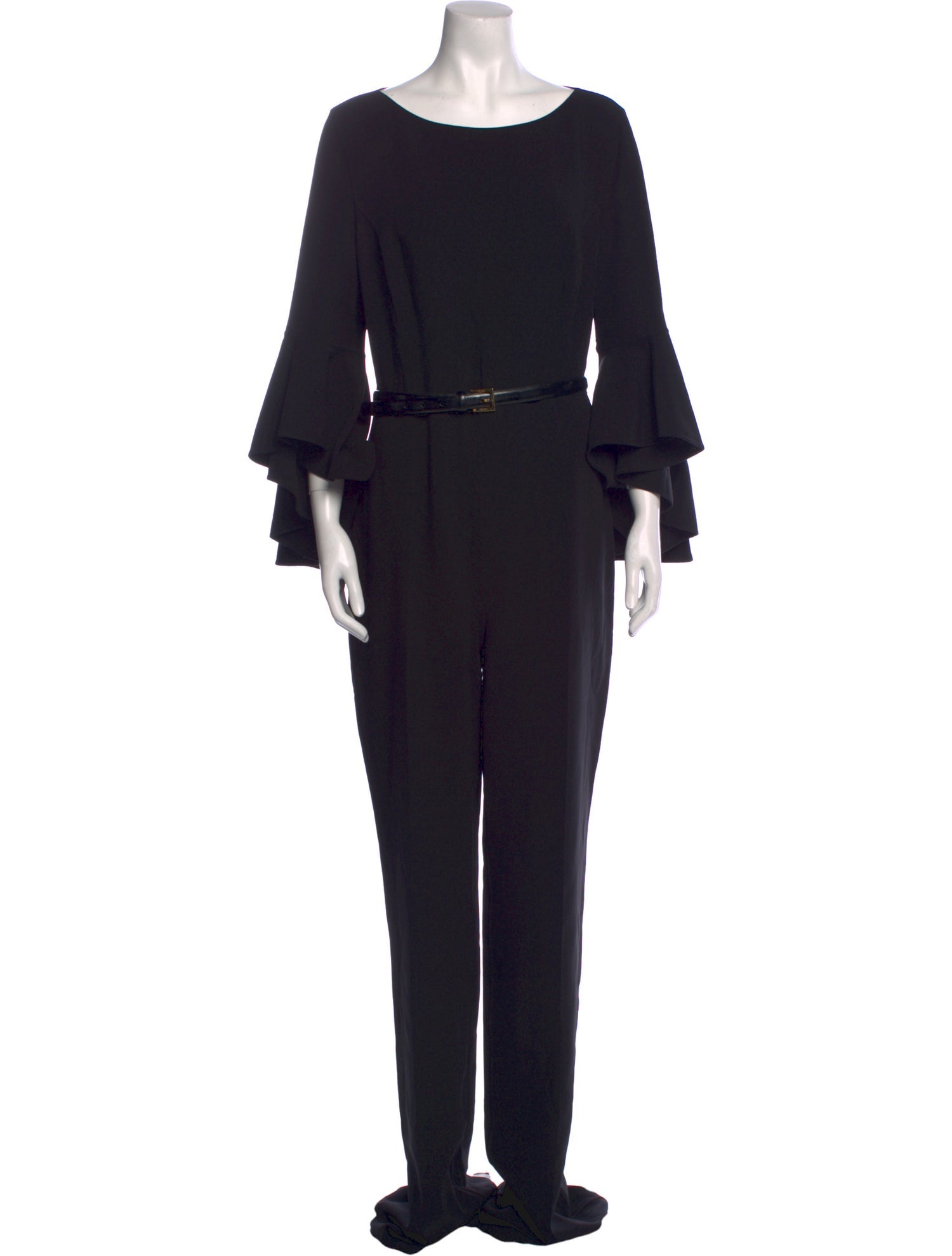 Michael Kors Collection Virgin Wool Scoop Neck Jumpsuit