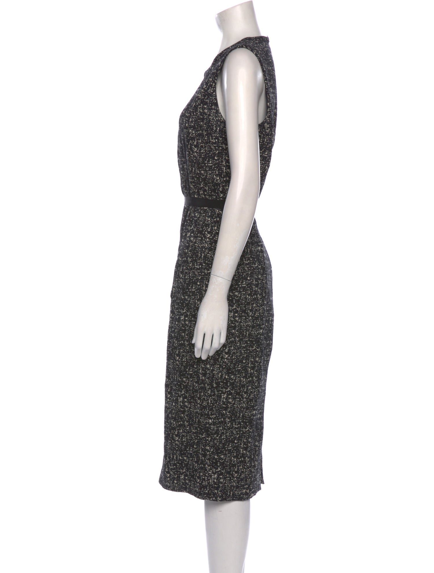 Michael Kors Collection Wool Midi Length Dress