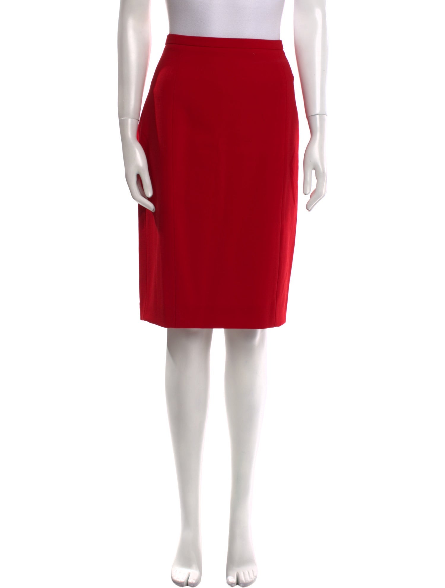 Michael Kors Collection Pleated Accents Knee-Length Skirt