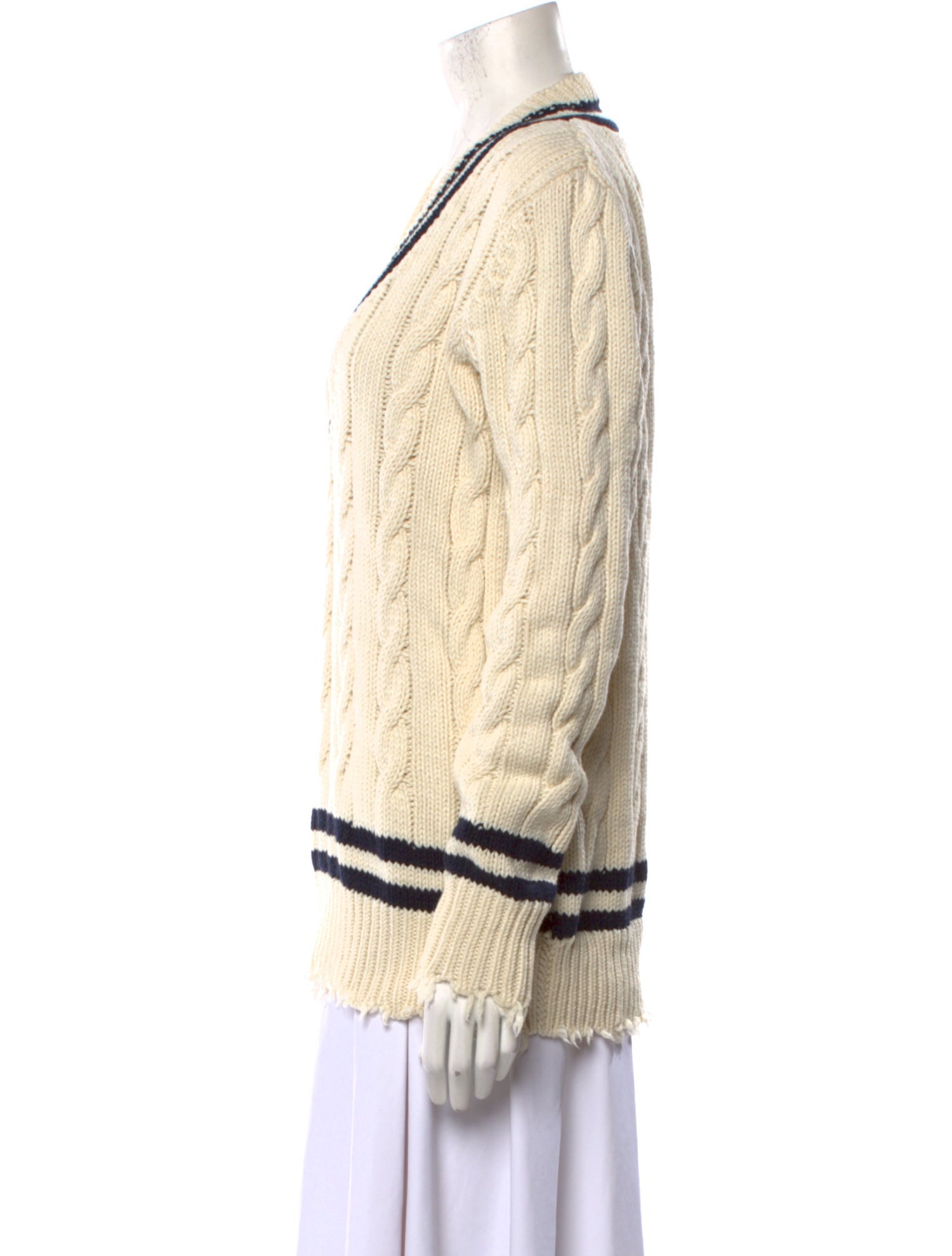 Michael Kors Collection Cashmere Striped Sweater