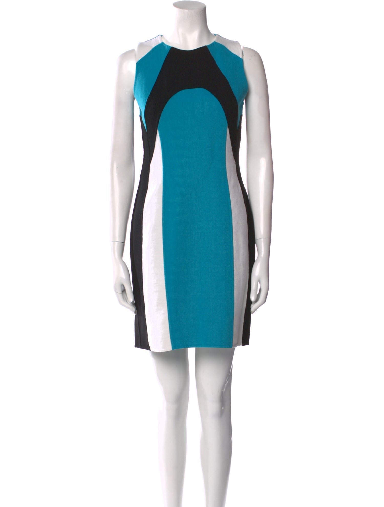 Michael Kors Collection Colorblock Pattern Mini Dress