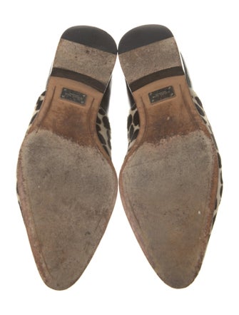 Michael Kors Collection Patent Leather Animal Print Oxfords