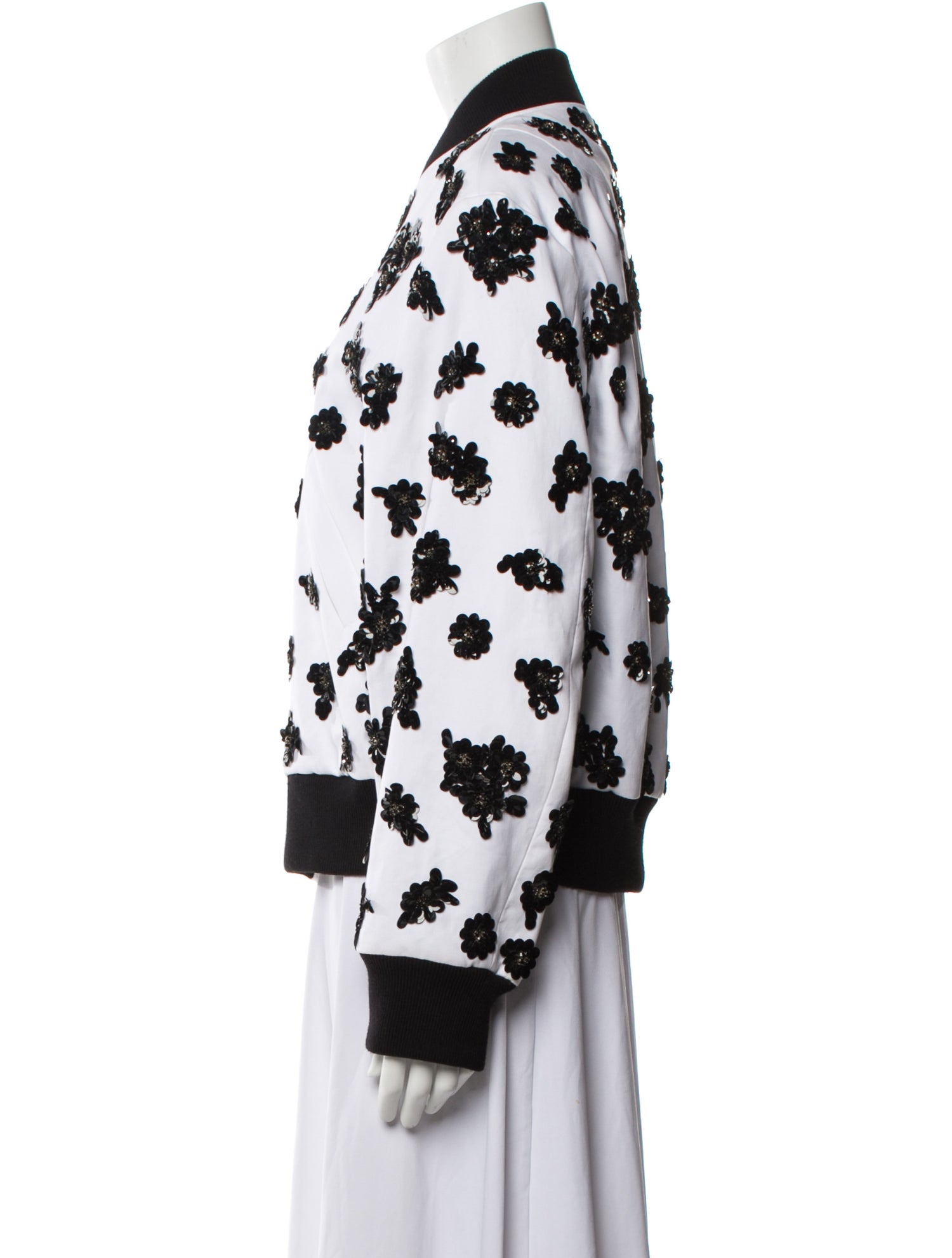 Michael Kors Collection Patterned Bomber Jacket