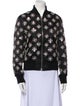 Michael Kors Collection Wool Printed Bomber Jacket