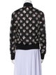 Michael Kors Collection Wool Printed Bomber Jacket