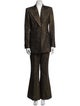 Michael Kors Collection Wool Printed Pantsuit