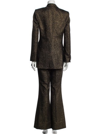 Michael Kors Collection Wool Printed Pantsuit