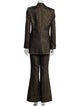 Michael Kors Collection Wool Printed Pantsuit