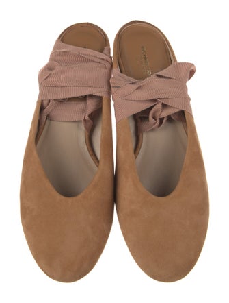 Michael Kors Collection Suede Slingback Flats