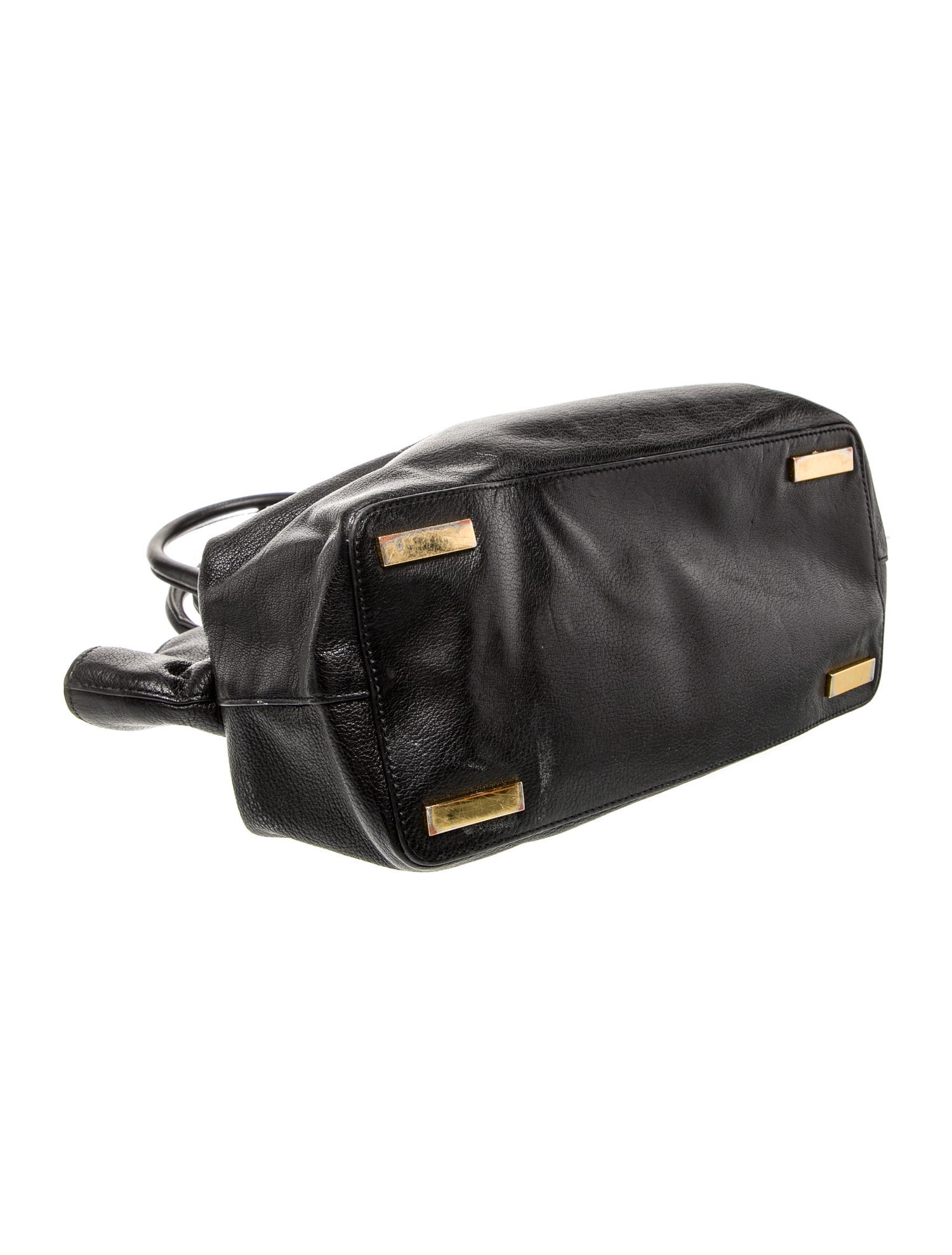 Michael Kors Collection Leather Top Handle Bag